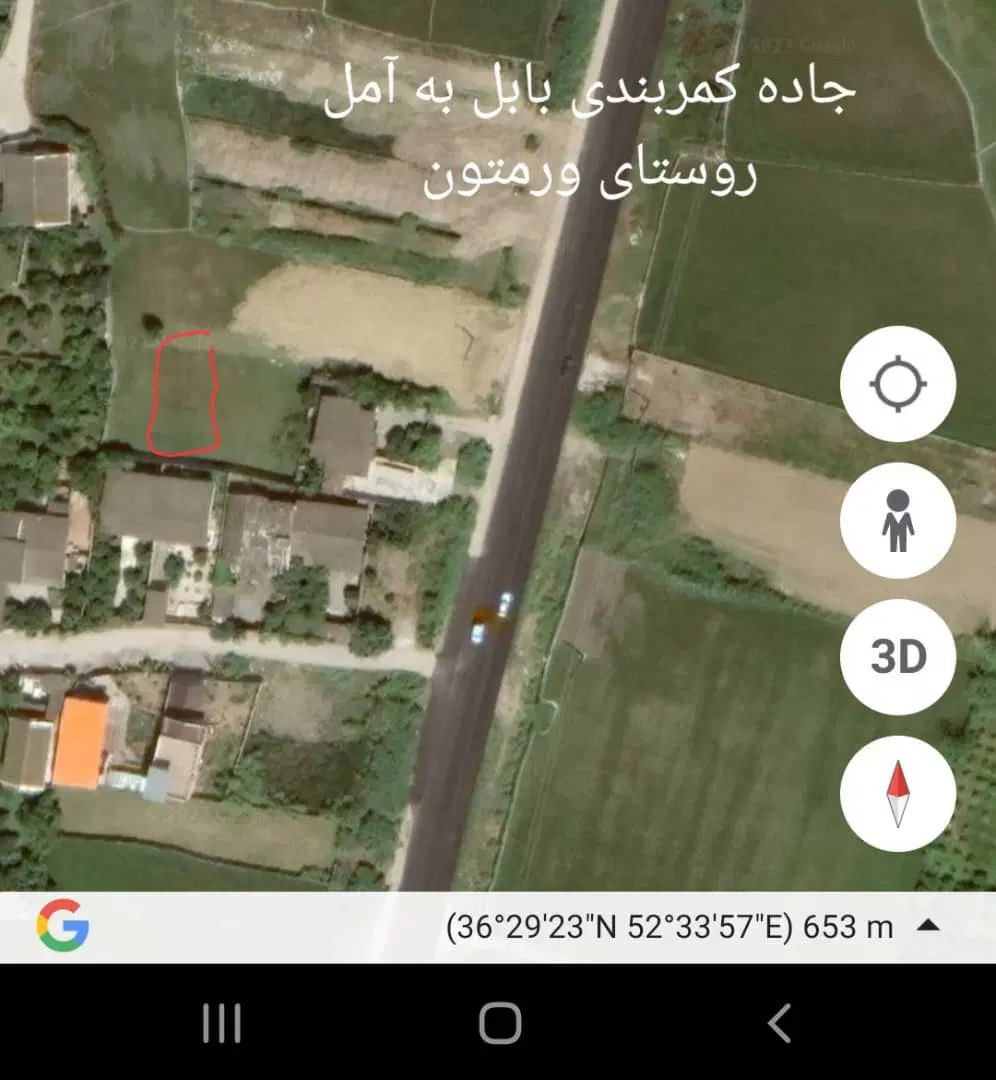 زمین ۲۰۷متر در بافت حاشیه خیابان در جاده بابل امل|فروش زمین و ملک کلنگی|زرگرشهر, |دیوار