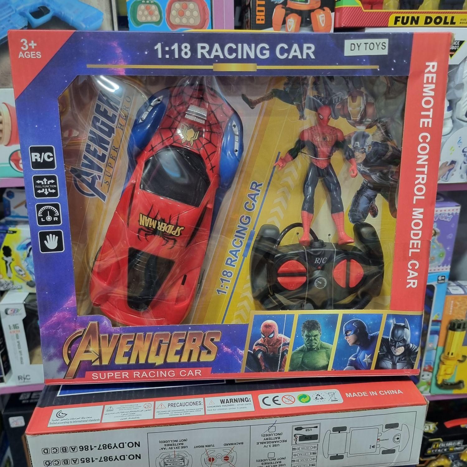 ماشین کنترلی مردعنکبوتی وبتمن|اسباب‌‌بازی|بندر ماهشهر, |دیوار