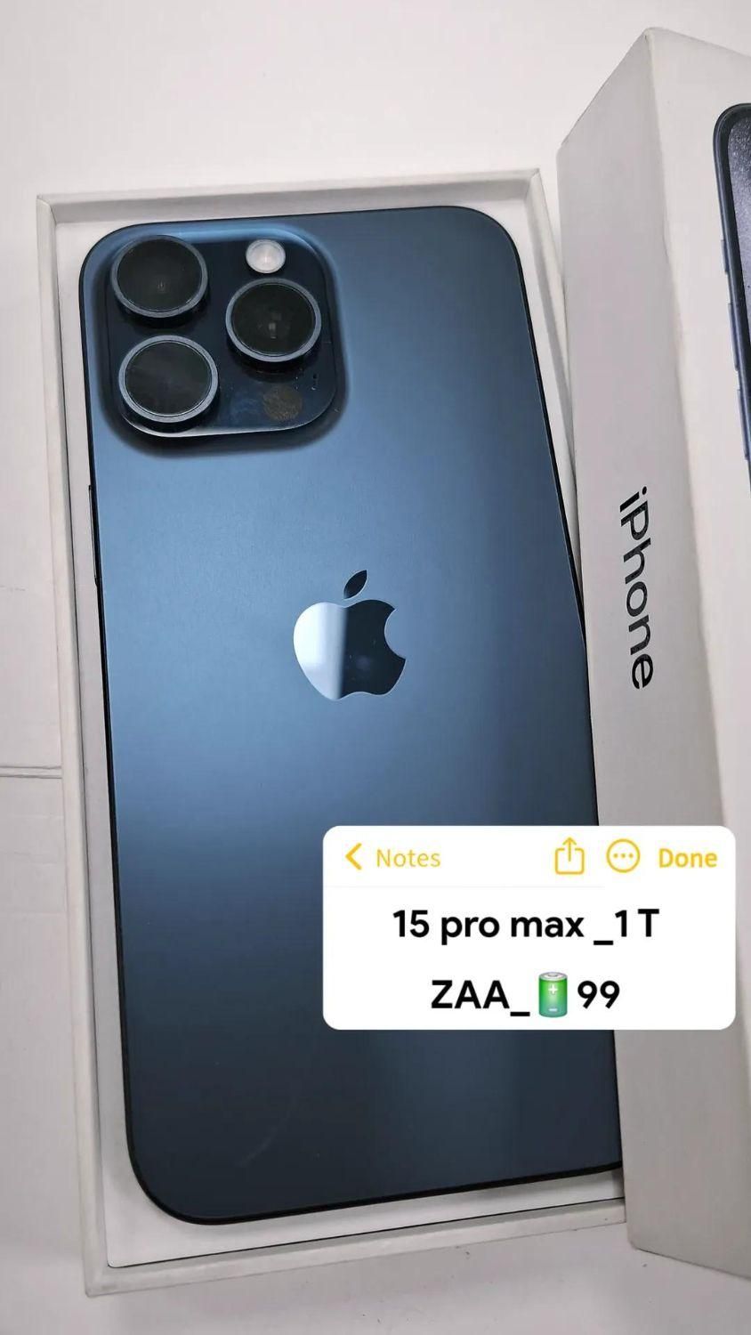 آیفون 15promax درحدآک 1 ترابایت|موبایل|کرمانشاه, |دیوار