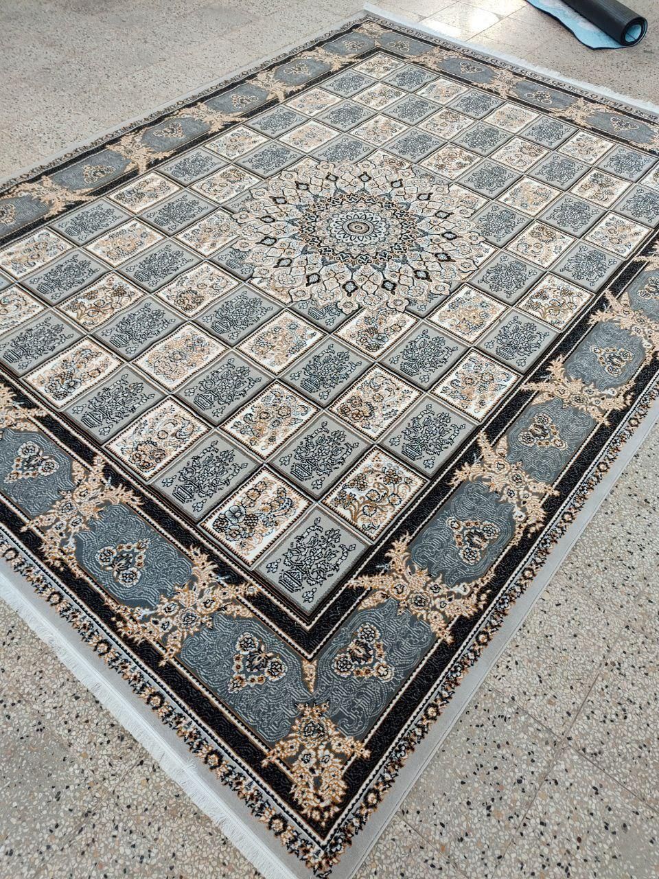 فرش نقشه خشتی ۱۲ - ۹ - ۶ متری در 2 رنگ|فرش|جیرفت, |دیوار