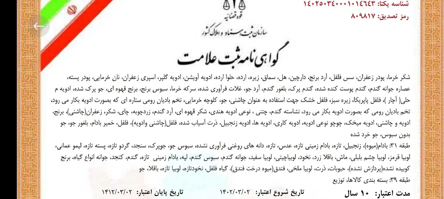 برند علامت تجاری مواد غذایی «ژرمانسیکا»|دفتر کار|تهران, مولوی|دیوار