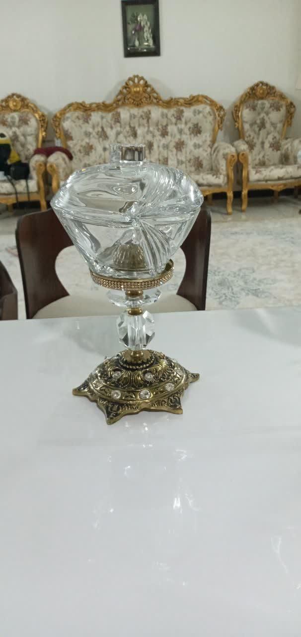 کریستال اصل پایه برنج|ظروف سرو و پذیرایی|نسیم‌شهر, |دیوار