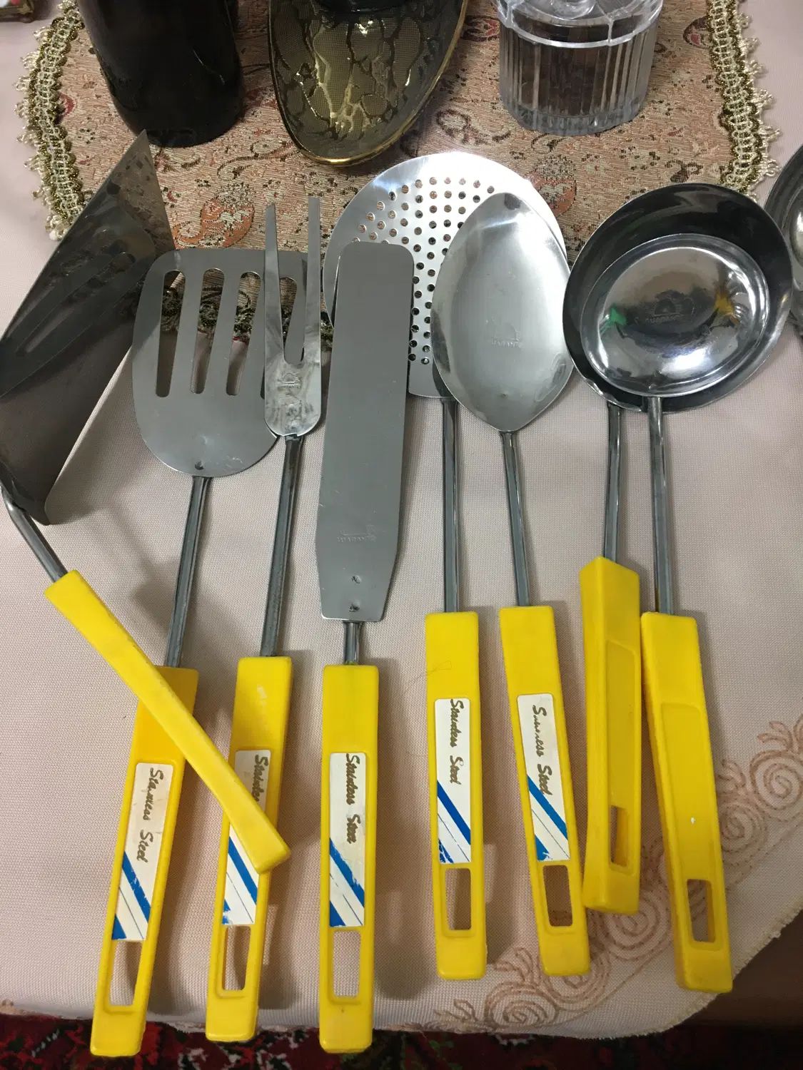ست کفگیر ملاقه جنس قدیم|ظروف پخت‌وپز|تهران, بریانک|دیوار