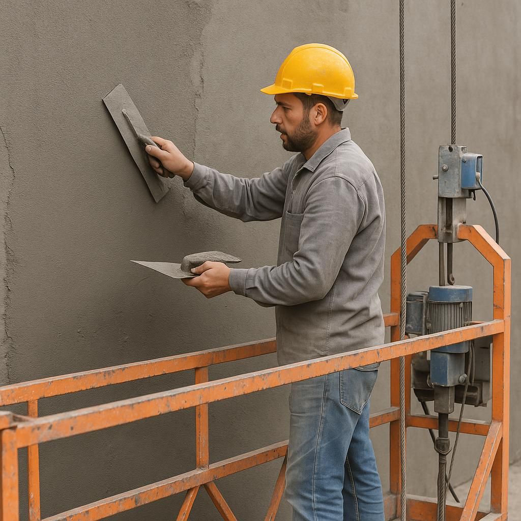 اجرای تخصصی پلاستر نمای ساختمان با دستگاه کلایمر|خدمات پیشه و مهارت|کرمان, |دیوار