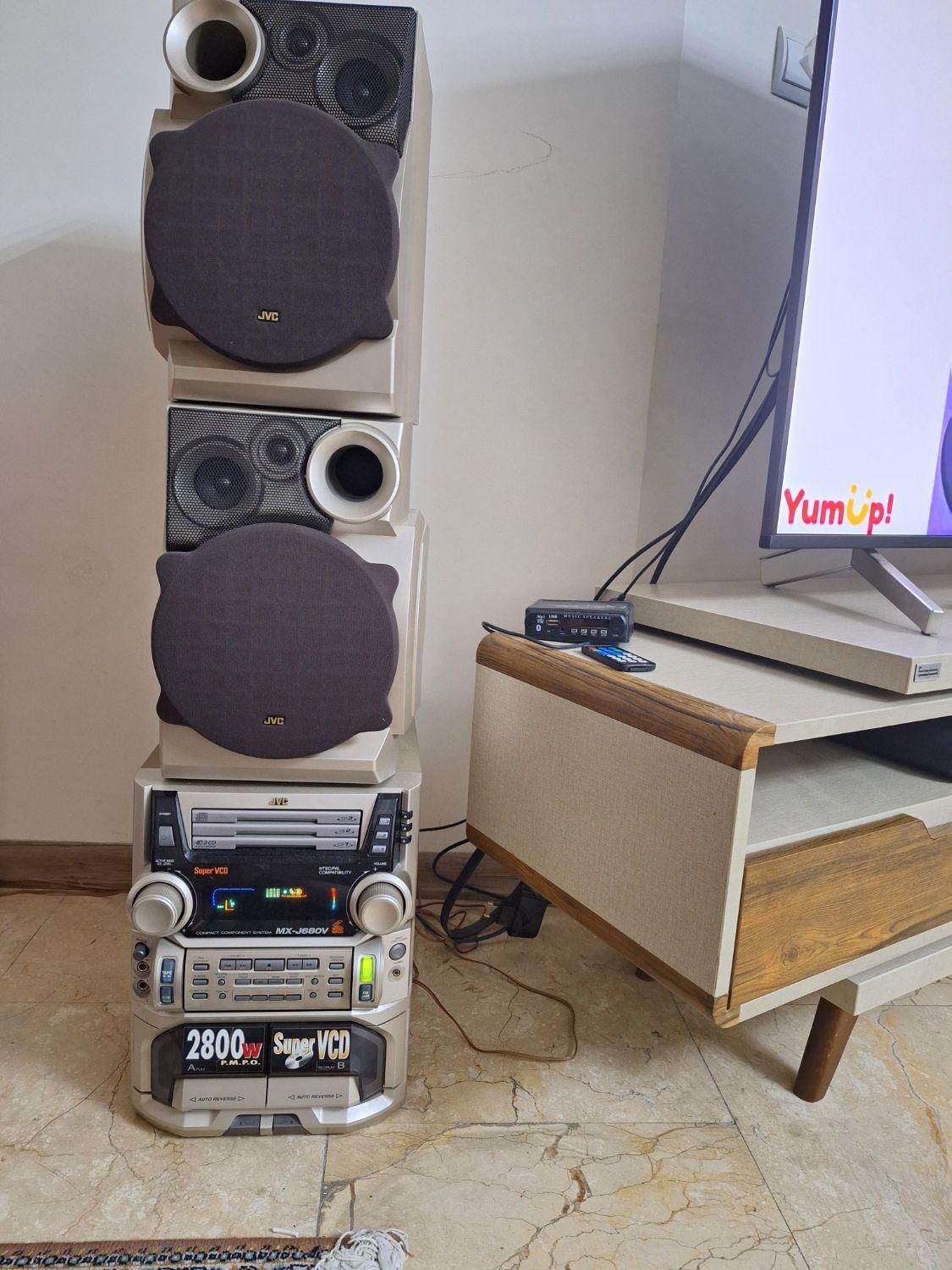 ضبط JVC با بلوتوث|سیستم صوتی خانگی|تهران, جنت‌آباد شمالی|دیوار