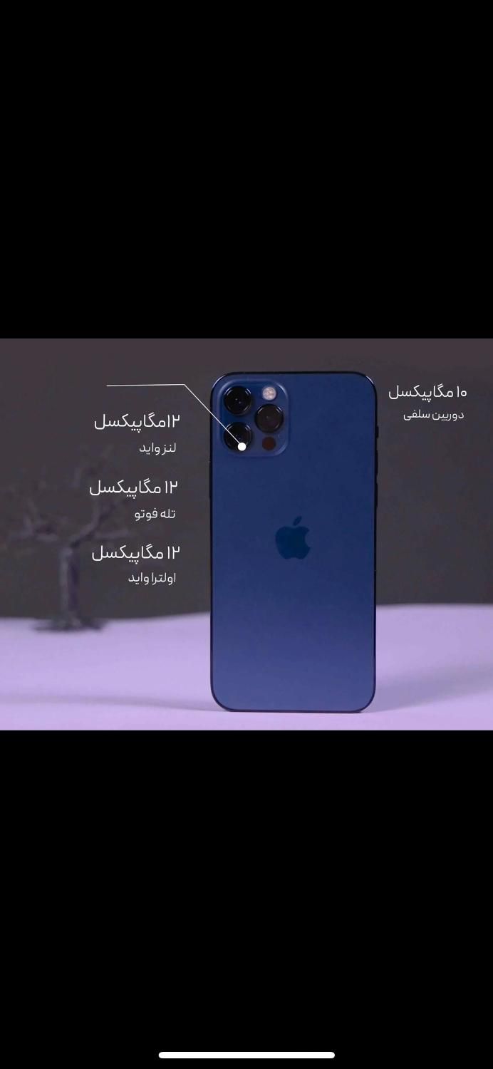 اپل iPhone 12 Pro با حافظهٔ 128گیگابایت|موبایل|تهران, گیشا|دیوار
