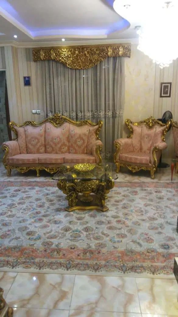 مبلمان و میز ناهار خوری استیل کلاسیک منبت کاری|مبلمان خانگی و میز عسلی|رشت, دیلمان|دیوار