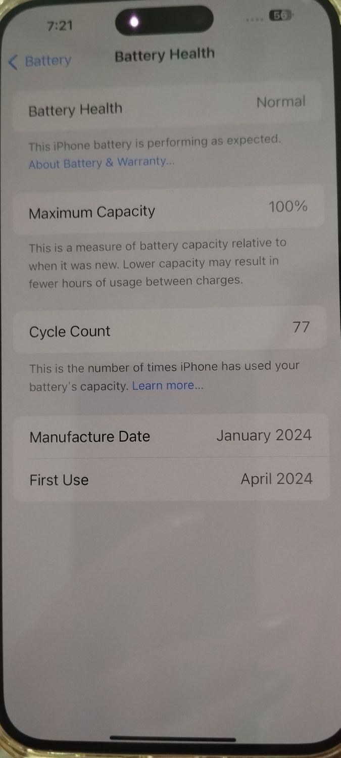 اپل iPhone 15 Pro Max با حافظهٔ ۲۵۶ گیگابایت|موبایل|پاکدشت, |دیوار