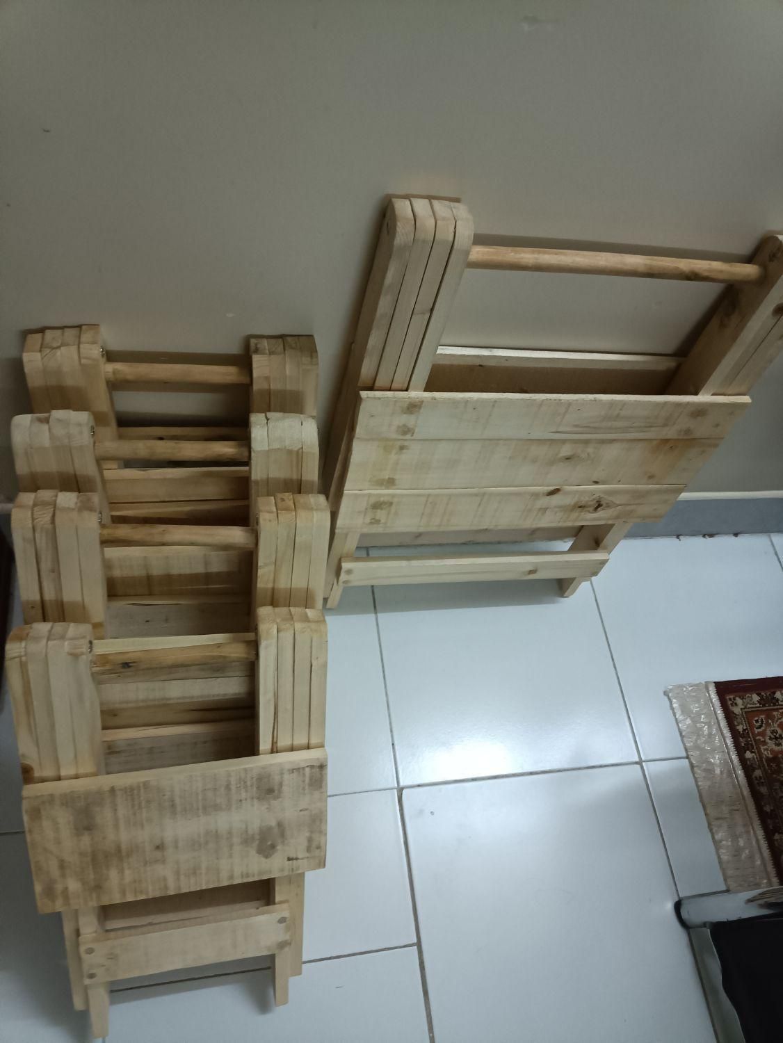 میزو صندلی تاشو چوبی|میز و صندلی غذاخوری|اصفهان, شیخ اشراق|دیوار