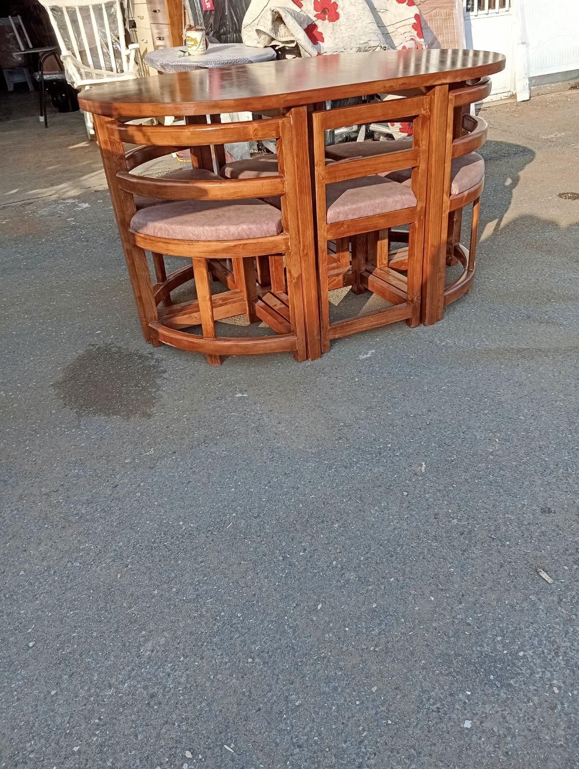 ناهار خوری کمجا 6نفره|میز و صندلی غذاخوری|بندر انزلی, آذربایجان|دیوار