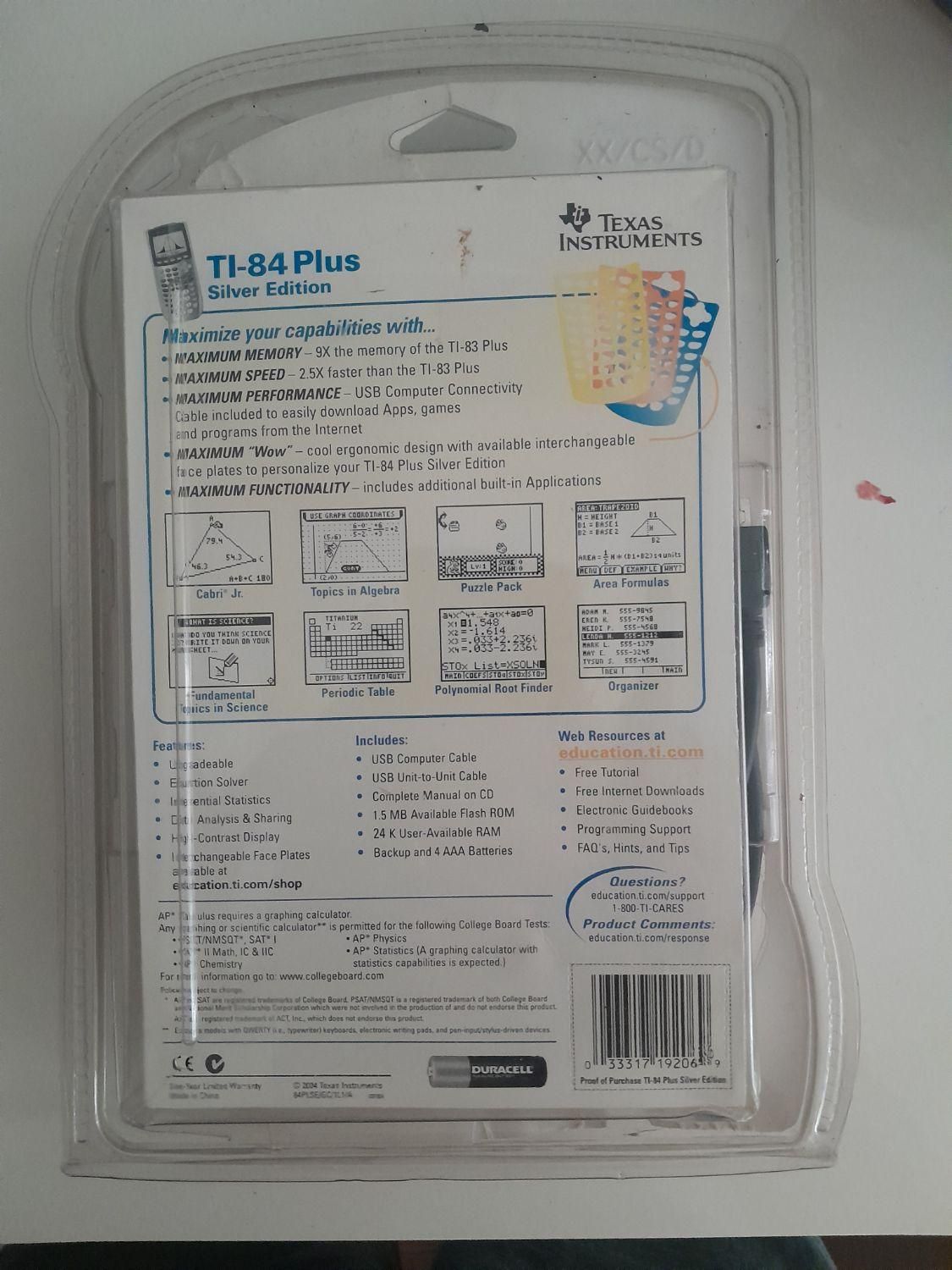 ماشین حساب مهندی ti-84 plus شرکت texas instrument|لوازم التحریر|تهران, تهران‌ویلا|دیوار