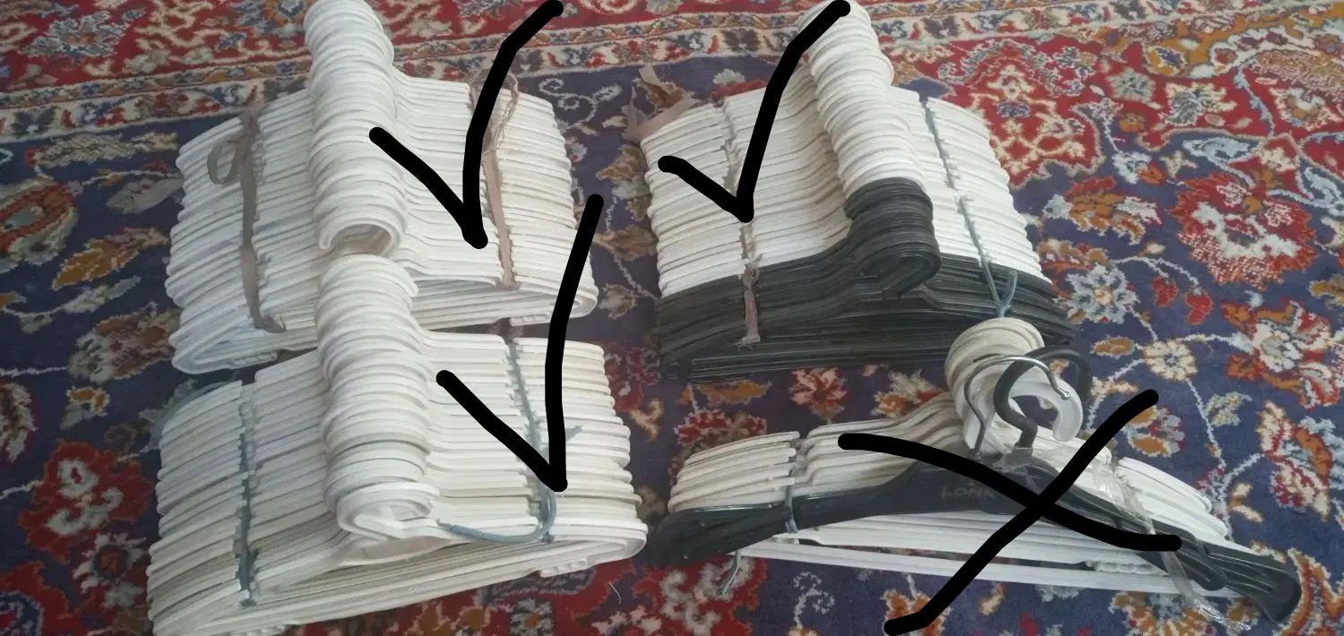 تعداد ۱۲۹چوب لباسی نوجوان فروش و معاوضه با حیوانات|بندرخت و رخت‌آویز|اصفهان, حصه شمالی|دیوار