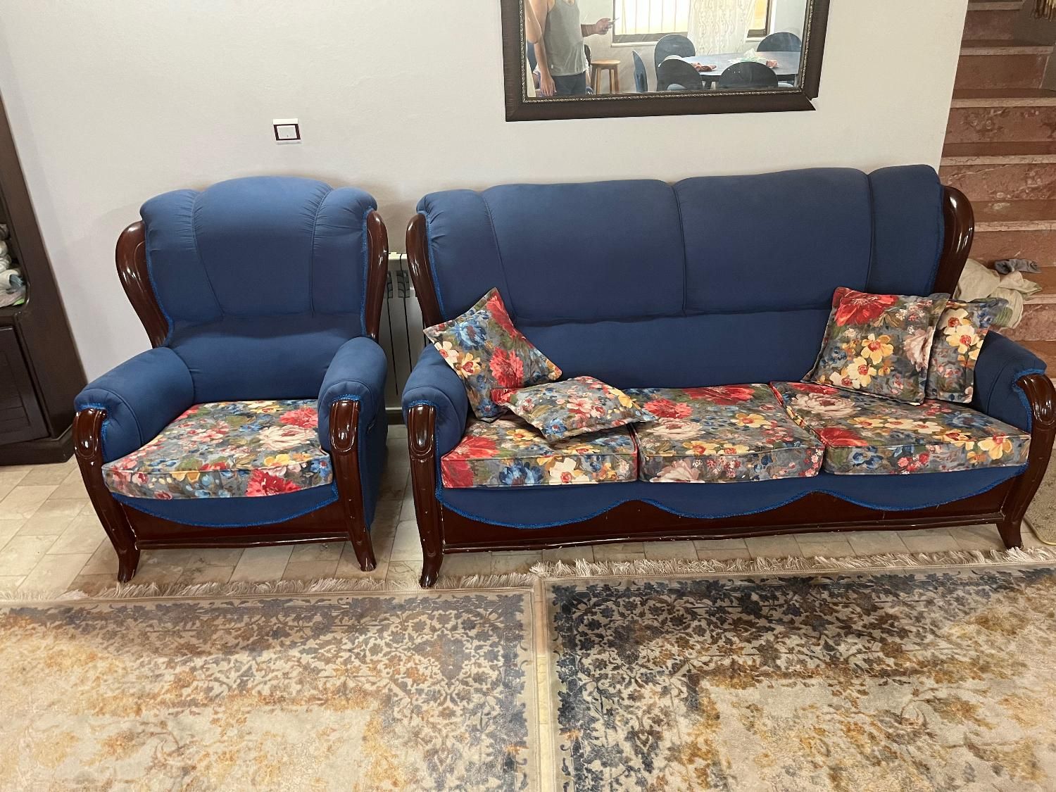 فروش مبلمان با رویه ترک کاملا سالم|مبلمان خانگی و میز عسلی|نوشهر, |دیوار