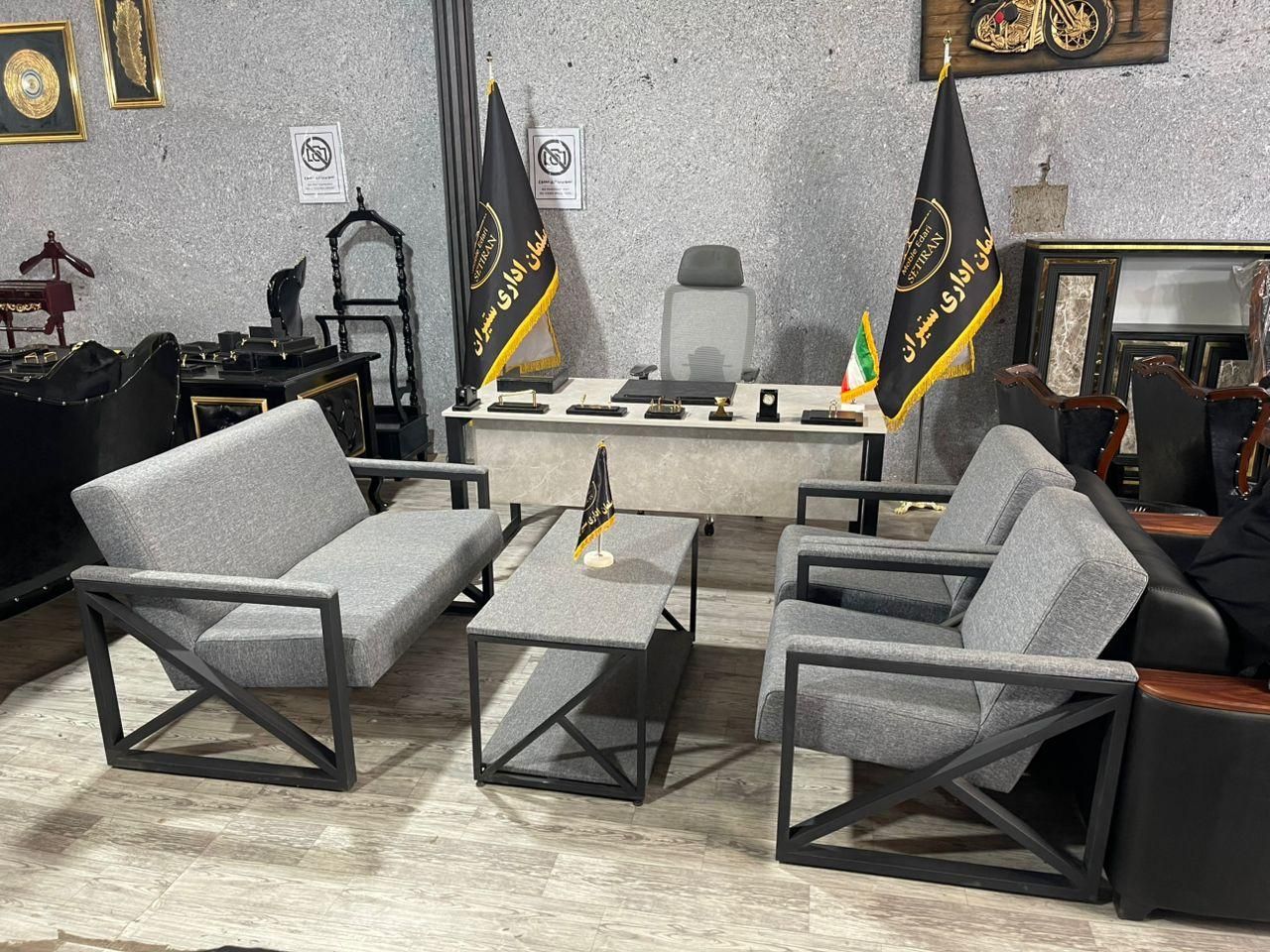 مبلمان آگهی شیوان کنفرانس ۶ نفره قهوه ای|دفتر کار|بندر انزلی, کوی بهار|دیوار