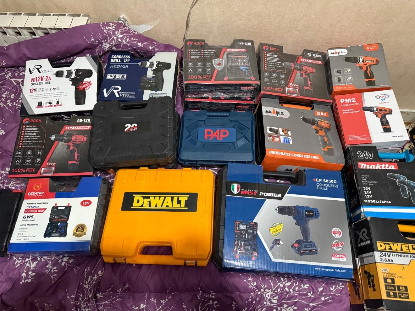 دریل شارژی ومعمولی وبراشلس ومینی سنگ وابزارالات|ماشینآلات صنعتی|تهران, تهرانپارس شرقی|دیوار