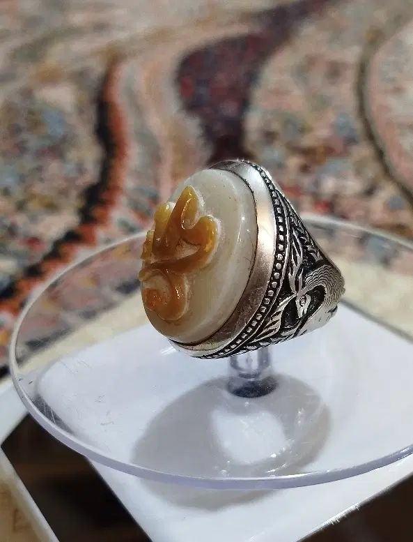 انگشتر نقره عقیق برجسته کهن ...|جواهرات|مشهد, کوشش|دیوار
