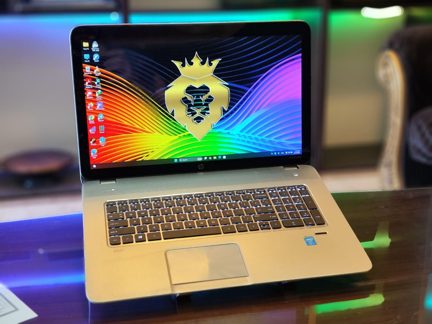 لپتاپ hp i7 لمسی ۱۷ اینچ فول امکانات قدرتمند SSD|رایانه همراه|تهران, میدان ولیعصر|دیوار
