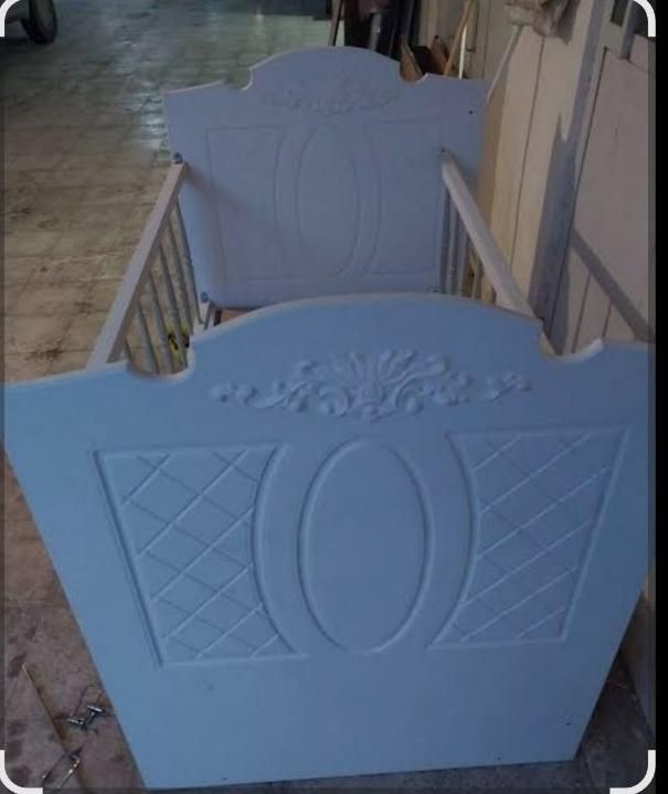 تخت کودک تخت کنار مادر گهواره چوبی تشک|اسباب و اثاث بچه|درگهان, |دیوار