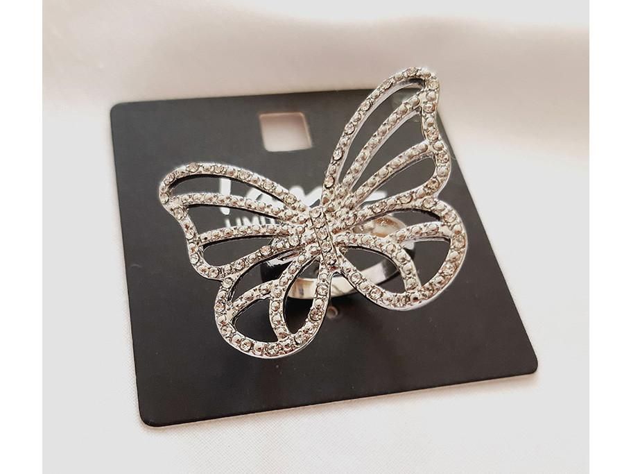 انگشتر نقره ای تکی پروانه فول نگین|بدلیجات|اسلام‌شهر, مظفریه|دیوار