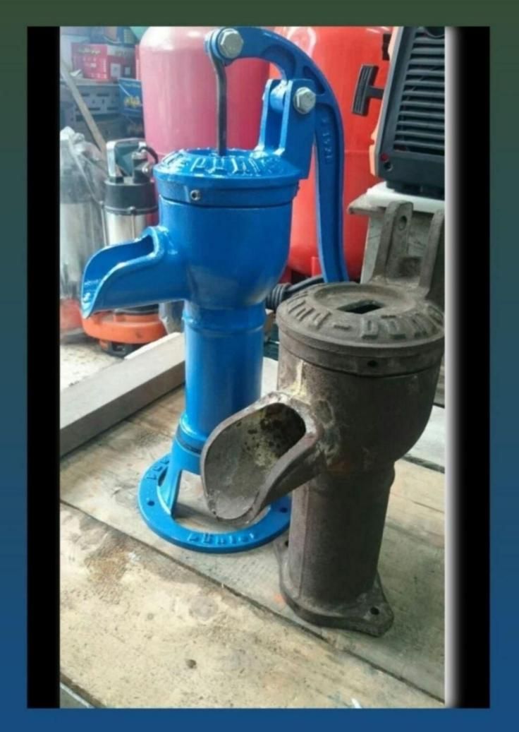 تلمبه دستی آب چدنی اصیل|مصالح و تجهیزات ساختمان|رشت, معلم|دیوار