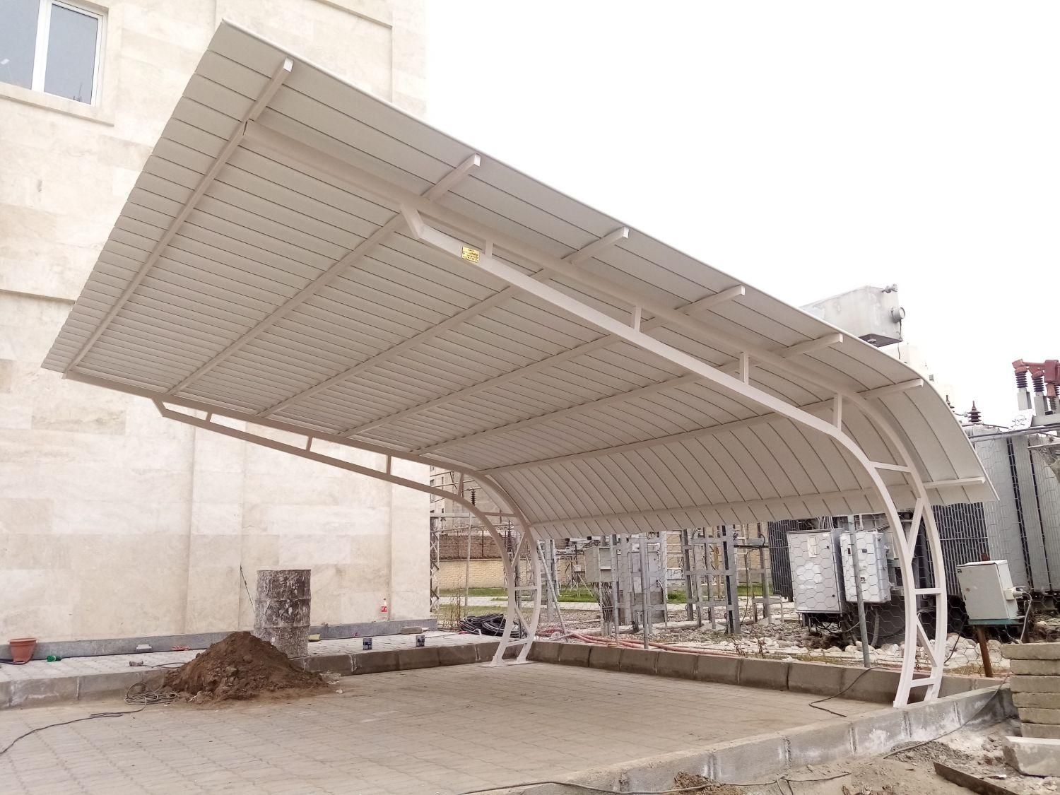 سایبان پارکینگی سقف شیبدار سایه بان|خدمات پیشه و مهارت|مشهد, حجاب (شهرک غرب)|دیوار