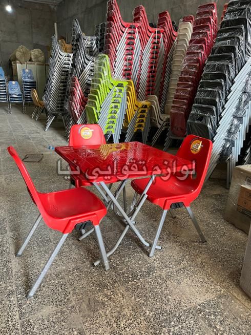 میز دایره تاشوو صندلی فست و فود و باغی|میز و صندلی غذاخوری|اهواز, طالقانی|دیوار
