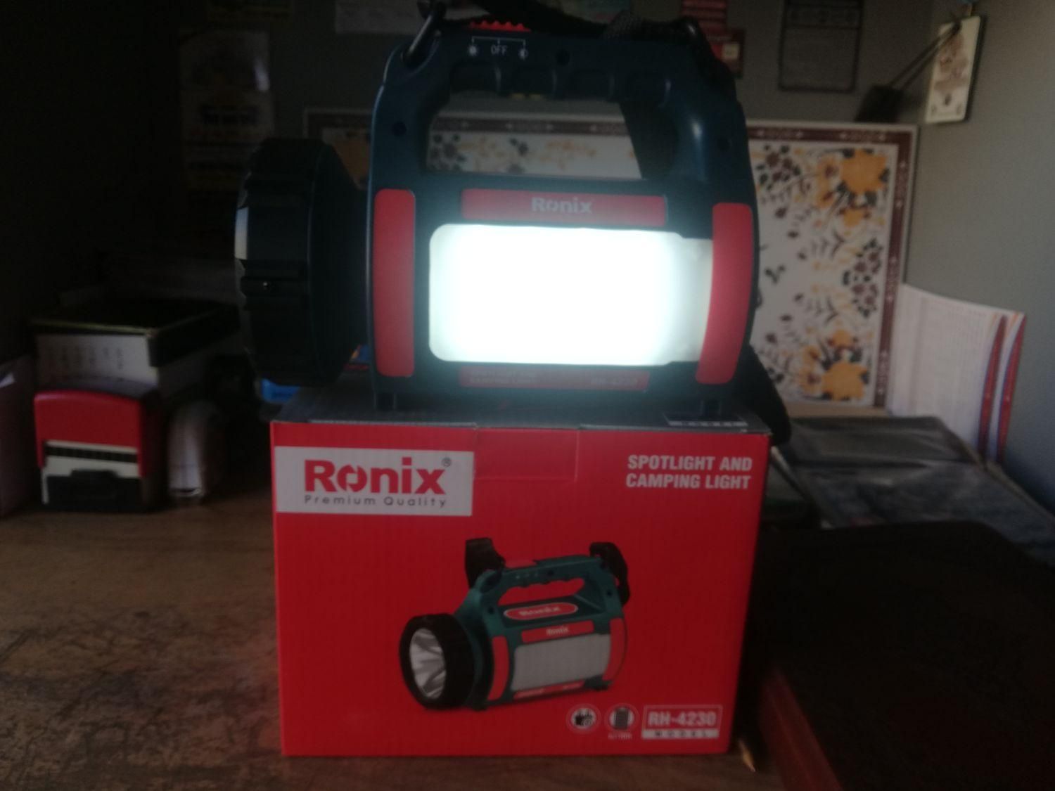 چراغ شارژی رونیکس نور افکن چراغ قوه|کوهنوردی و کمپینگ|مرودشت, |دیوار