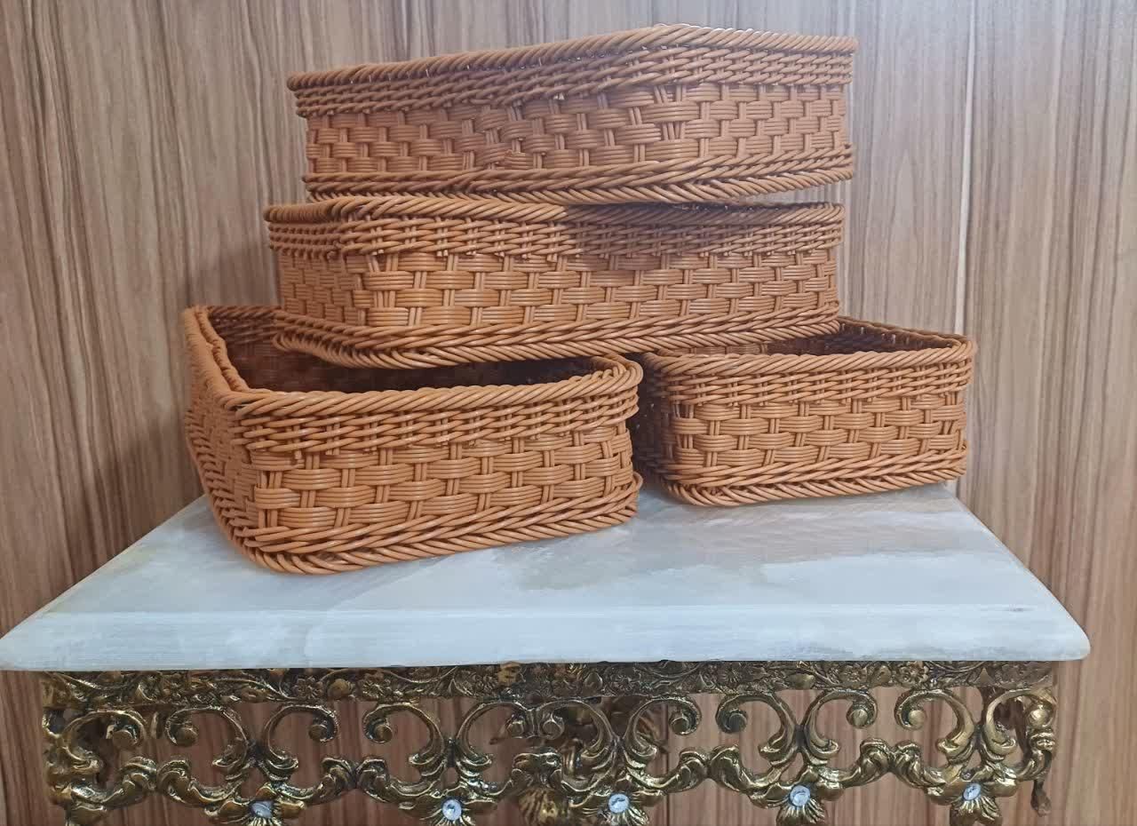 سبدهای پلاستیکی حصیری|صنایع دستی و سایر لوازم تزئینی|زنجان, |دیوار