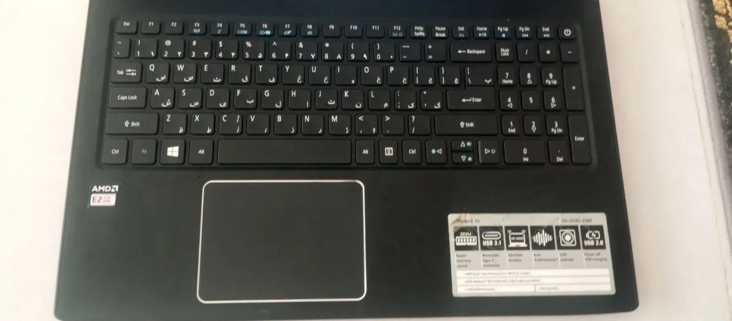 لبتاب ایسر aspire E 15|رایانه همراه|همدان, |دیوار