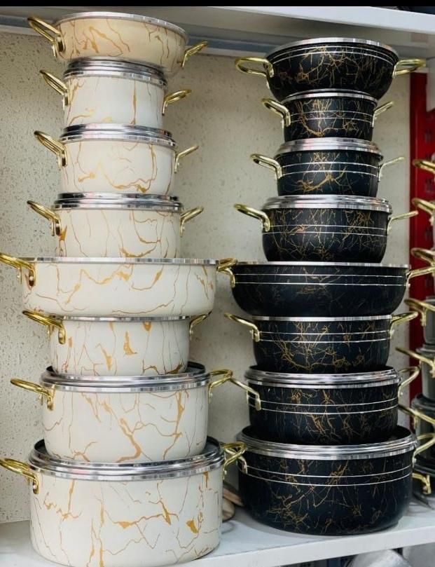 سرویس ۷ و ۱۴ پارچه تفلون/نچسب سرامیکی /درب پیرکس|ظروف پختوپز|زاهدان, |دیوار