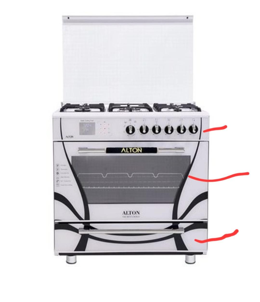 یکدست شیشه فابریک اجاق گاز التون|اجاق گاز و لوازم برقی پختوپز|شهرضا, |دیوار