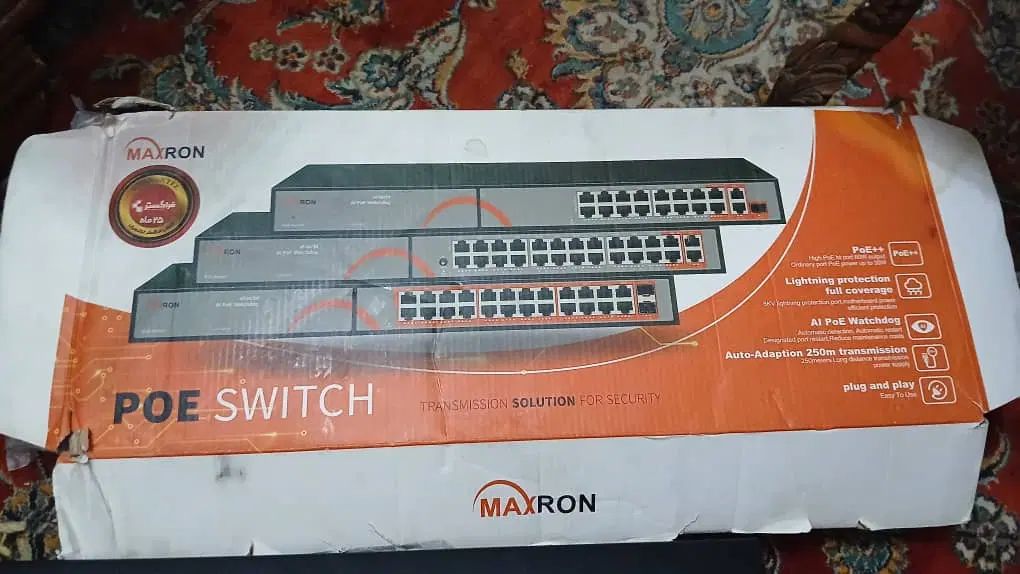 سوئیچ 16 پورت مکسرون مدل MSW-3216GP-300I|مودم و تجهیزات شبکه|تهران, تهرانپارس غربی|دیوار