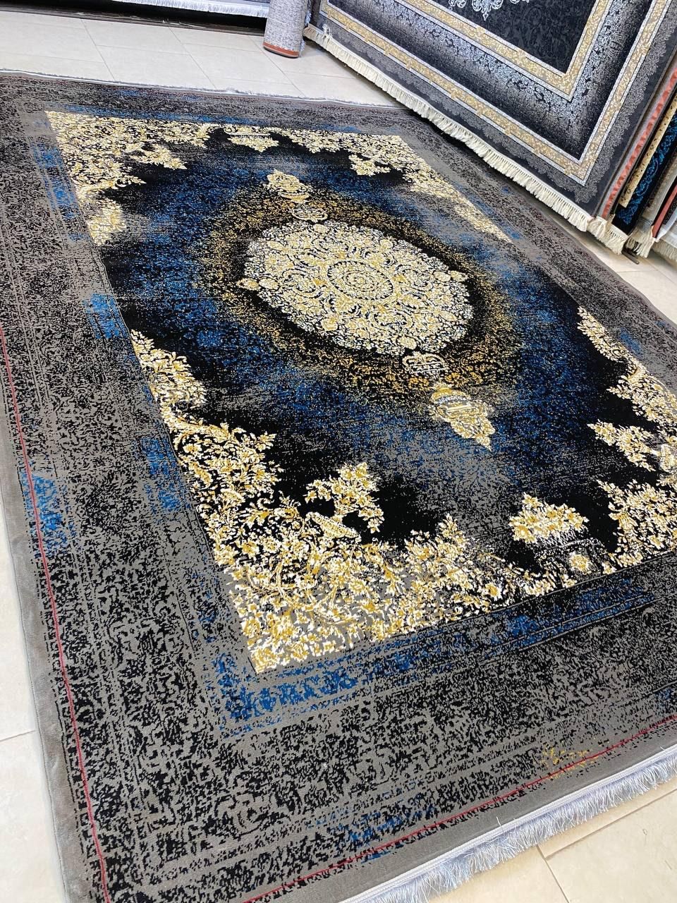 فرش پتینه تم آبی ۱۲ متری مشهد اکبند شرکتی|فرش|قائن, |دیوار