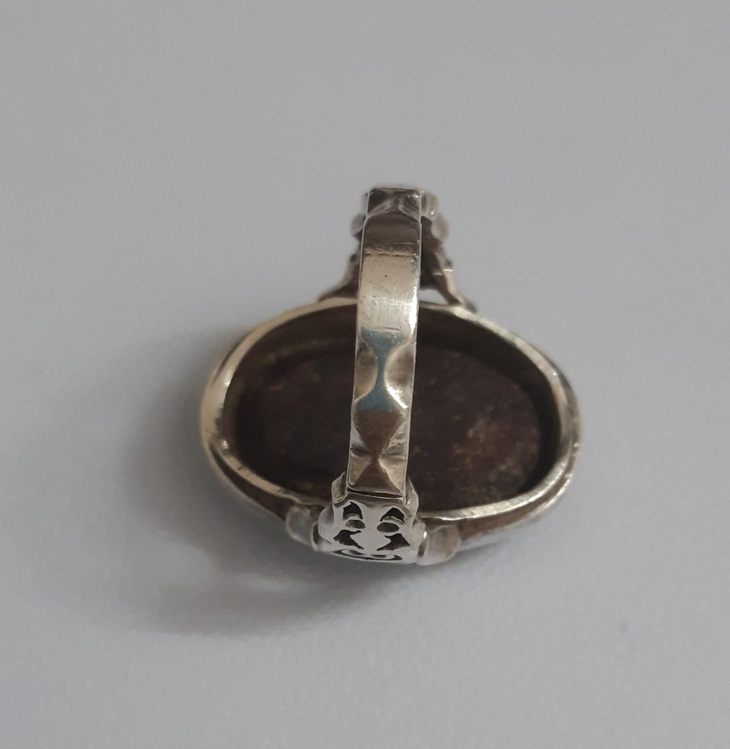 انگشتر نقره مردانه با سنگ فیروزه نیشابور|جواهرات|قم, پردیسان|دیوار