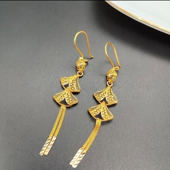 نمونه گوشواره نقره مدل عربی پنجشیر زیبا مثل طلا|بدلیجات|مشهد, طلاب|دیوار