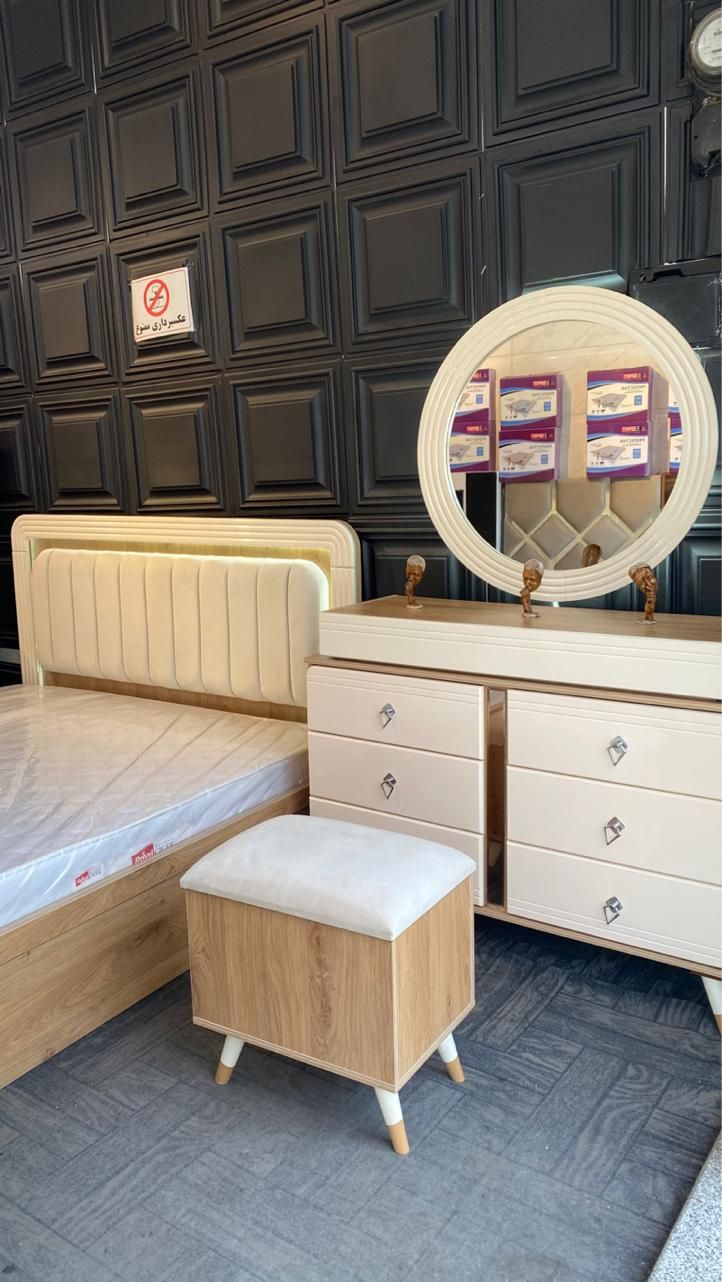 سرویس خواب دونفره رویال/تخت خواب باکس دار/هایگلاس|تخت و سرویس خواب|تهران, شهید رجایی|دیوار