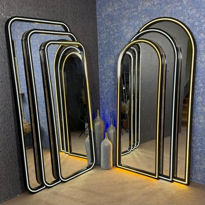 آینه قدی ایستاده طرح لونا نور نئون فرم ام دی اف|آینه|مشهد, کشف|دیوار