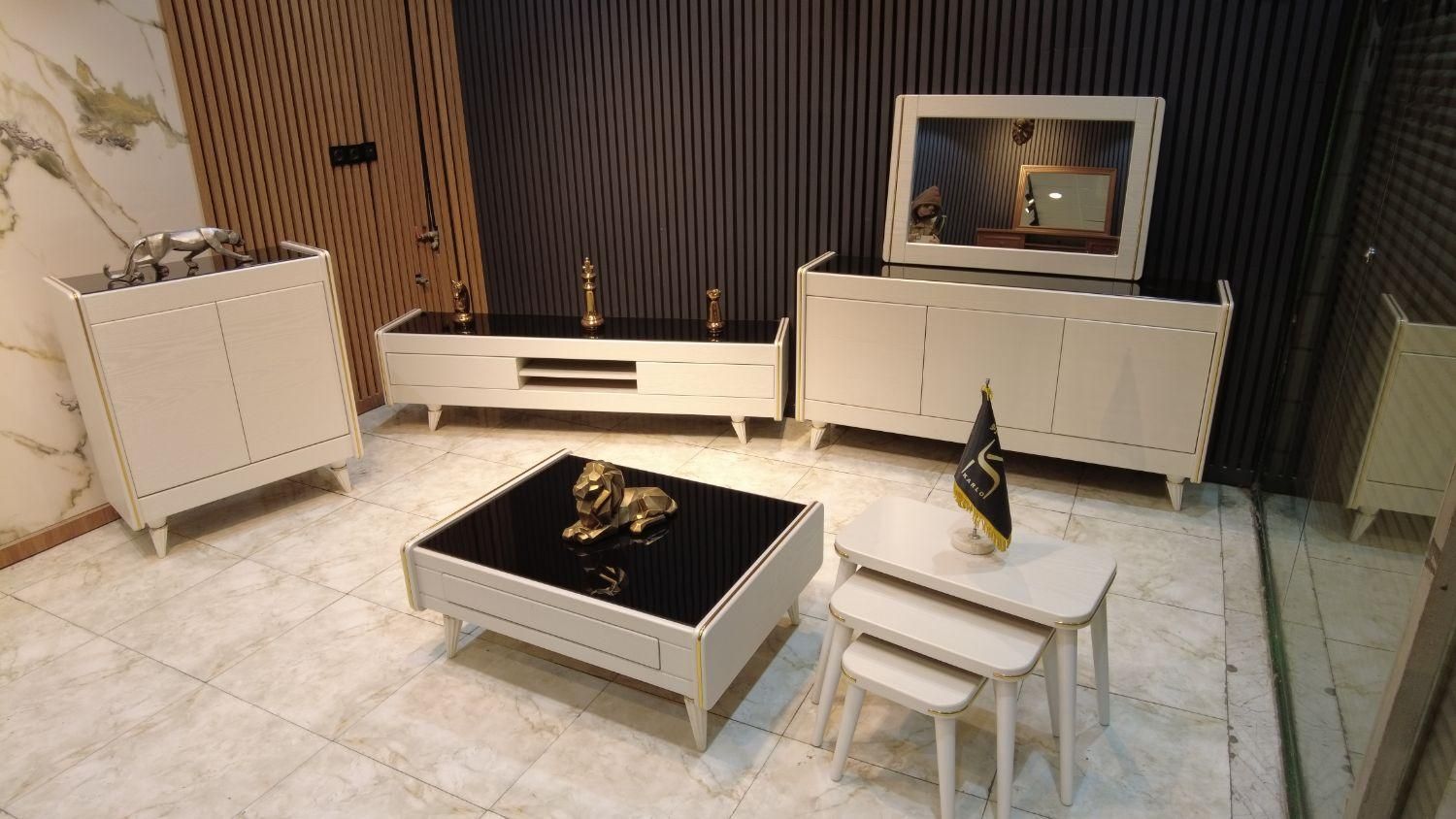 کنسول و آینه (ام دی اف و چوب)|بوفه، ویترین، کنسول|تهران, شهرک ولیعصر جنوبی|دیوار