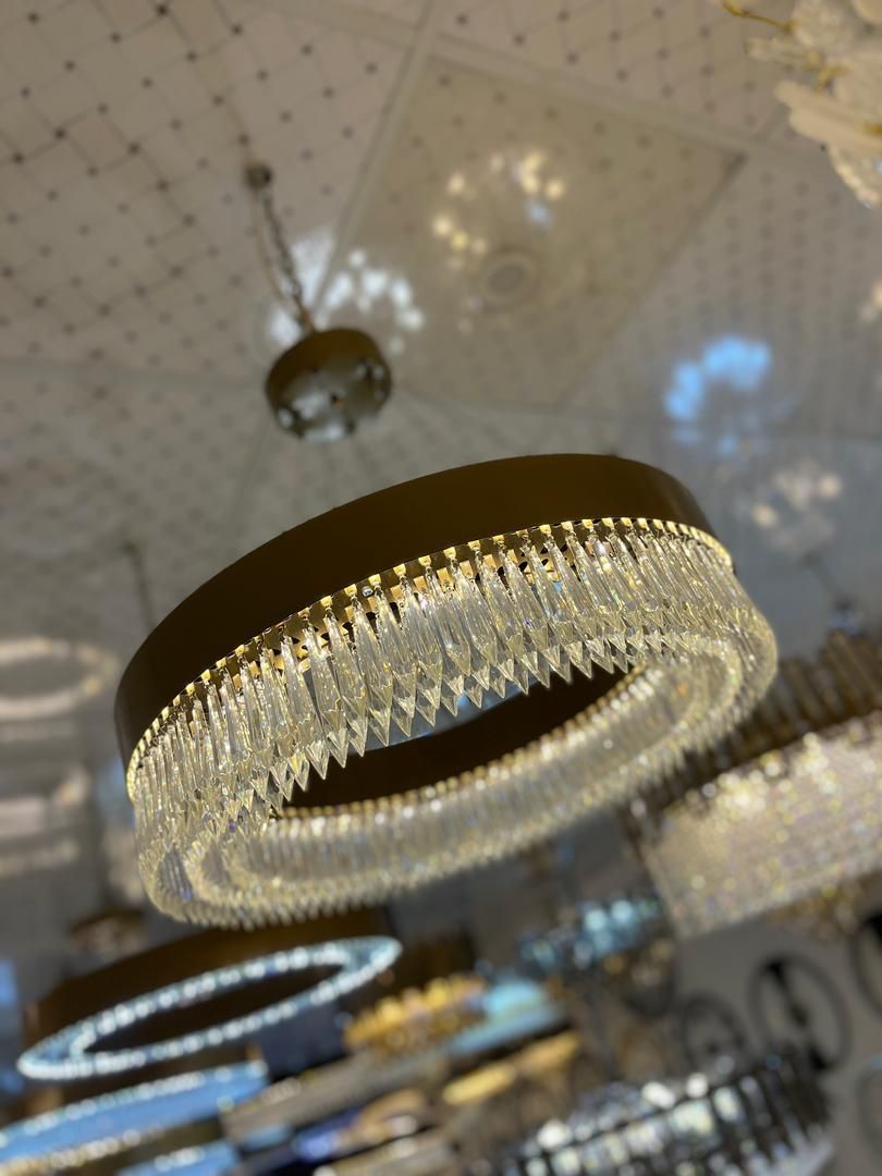 لوستر کریستالی نارسیس ۶۰ سانت مدل نئوکلاسیک|لوستر و چراغ آویز|تهران, نیروی هوایی (پیروزی)|دیوار