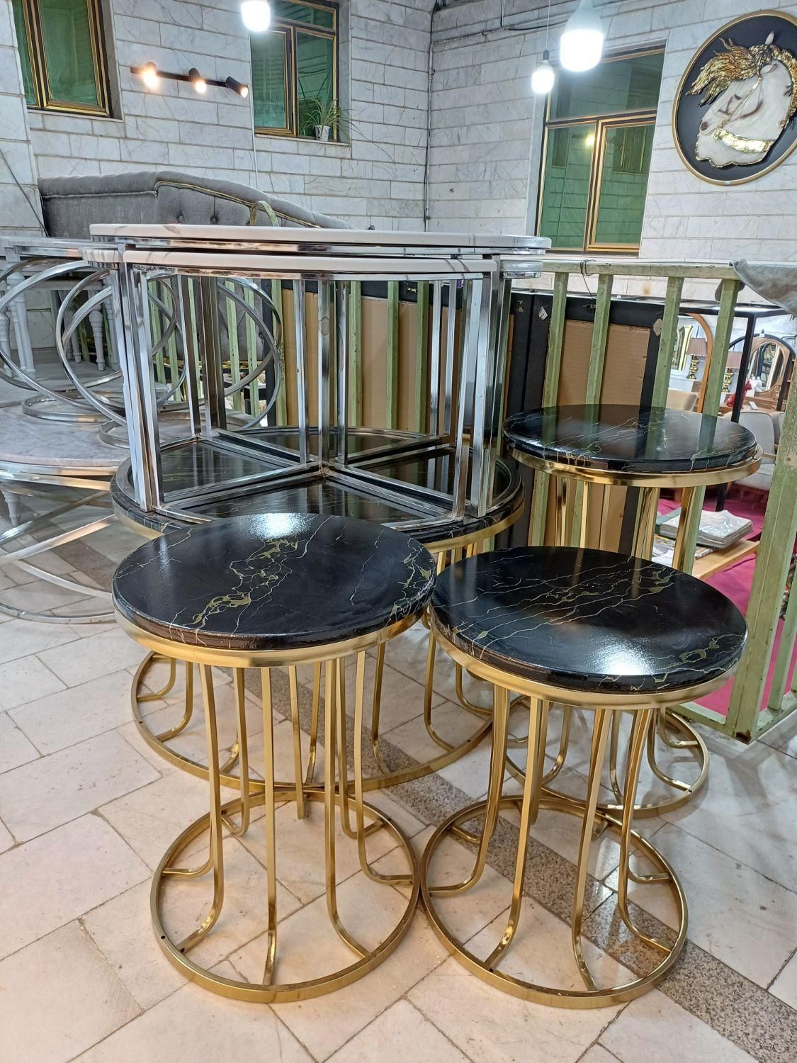 جلومبلی چوبی و فلزی|مبلمان خانگی و میز عسلی|زنجان, |دیوار