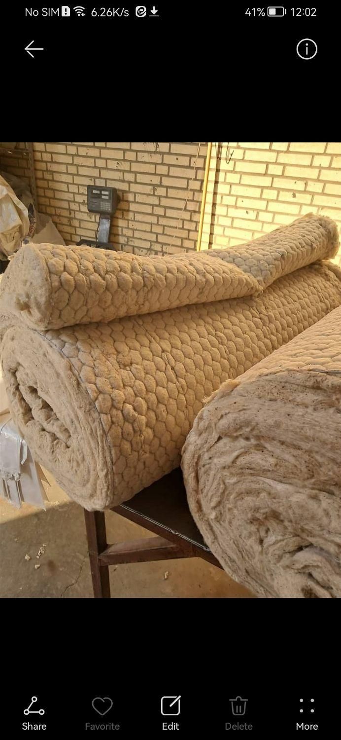پشم سنگ تخته ای رولی لوله ای|مصالح و تجهیزات ساختمان|اصفهان, ملکشهر|دیوار