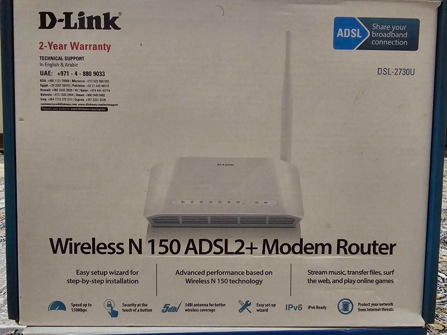 مودم و روتر ADSL بی سیم D-Link  مدل N150 اکبند|مودم و تجهیزات شبکه|تهران, پلیس|دیوار