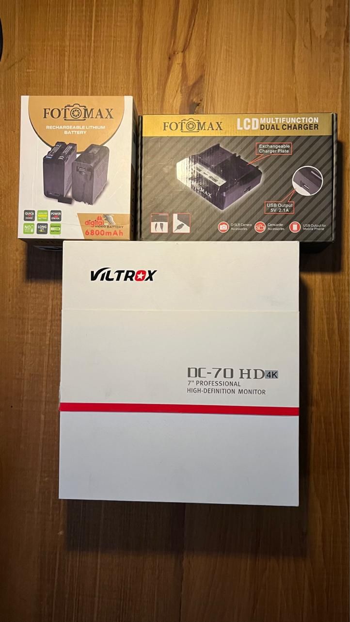 مانیتور ۷ اینچی Viltrox به همراه باتری و شارژر|دوربین عکاسی و فیلم‌برداری|تهران, تهرانپارس غربی|دیوار