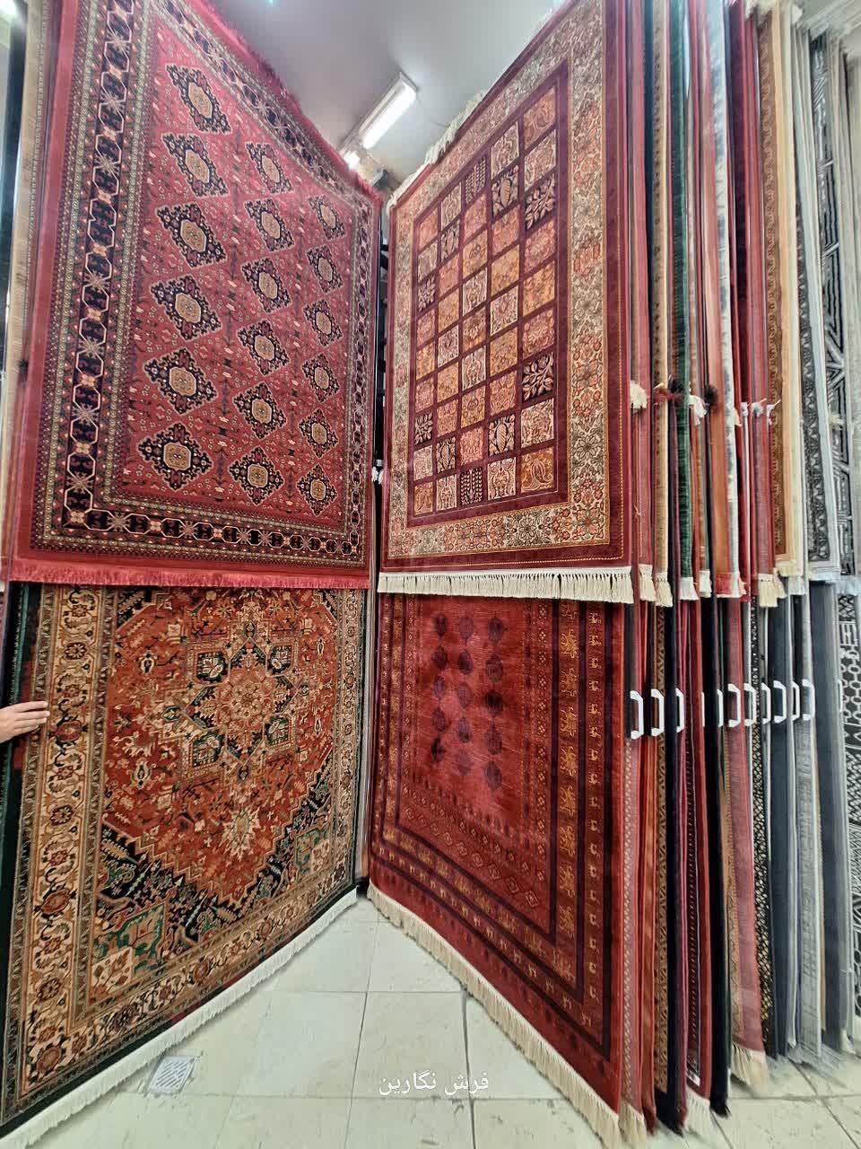 فرش ۴ متری خشتی تبریز لاکی بسکابادی نگارین|فرش|مشهد, امیر|دیوار
