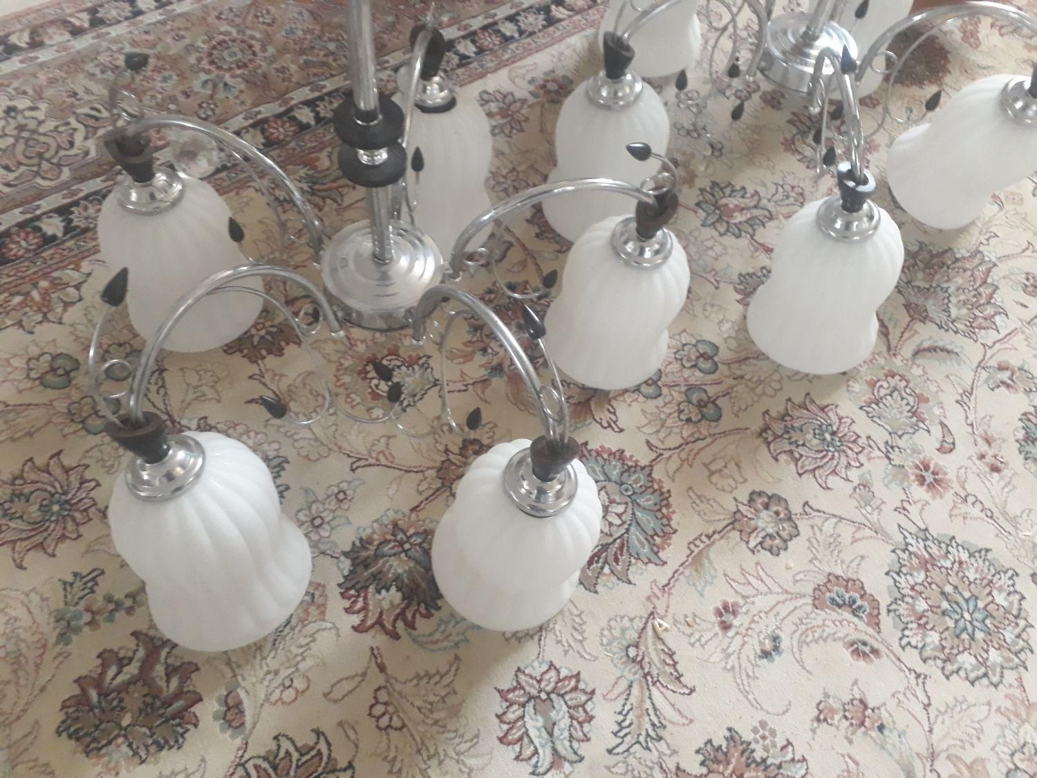 لوستر نقره ای|لوستر و چراغ آویز|نیشابور, راه آهن|دیوار