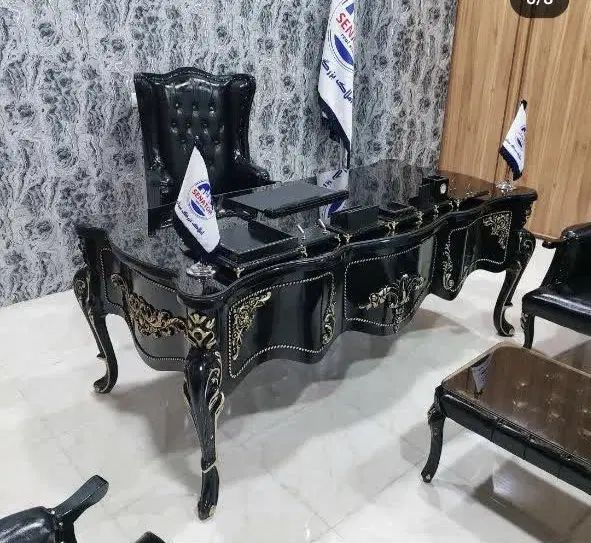 امپریال میز لوکس مدیریت چوبی اداری فندوقی مبلمان|مبلمان اداری|تهران, آبشار|دیوار