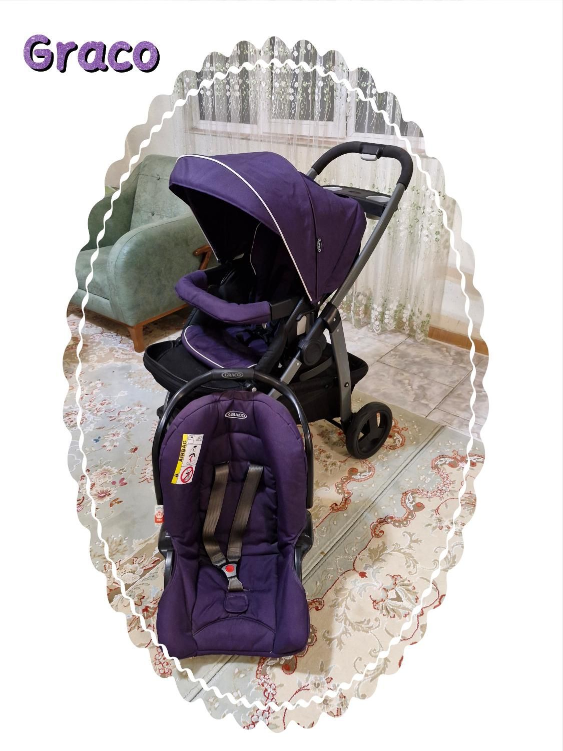 کالسکه و کریر گراکو Graco مناسب سیسمونی|کالسکه و لوازم جانبی|تهران, شهرآرا|دیوار