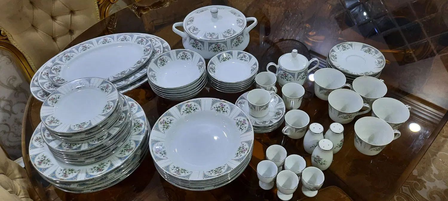 سرویس چینی آنتیک قدمت پنجاه ساله ناگارا ژاپن اصل|ظروف سرو و پذیرایی|تهران, صفا|دیوار