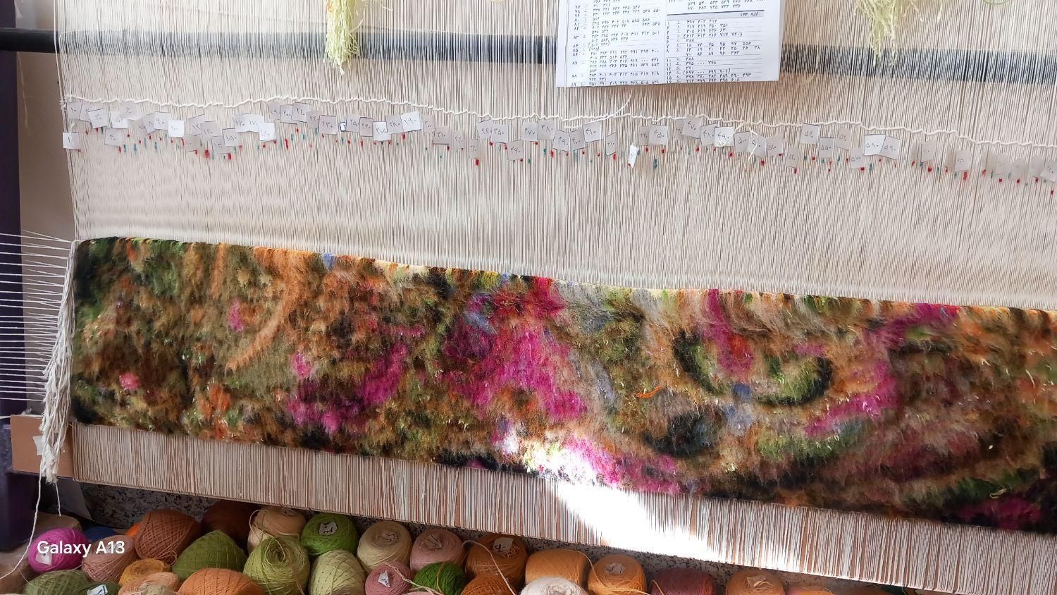 تابلو فرش دستبافت ابریشمی|تابلو فرش|نجف‌آباد, گلدشت|دیوار