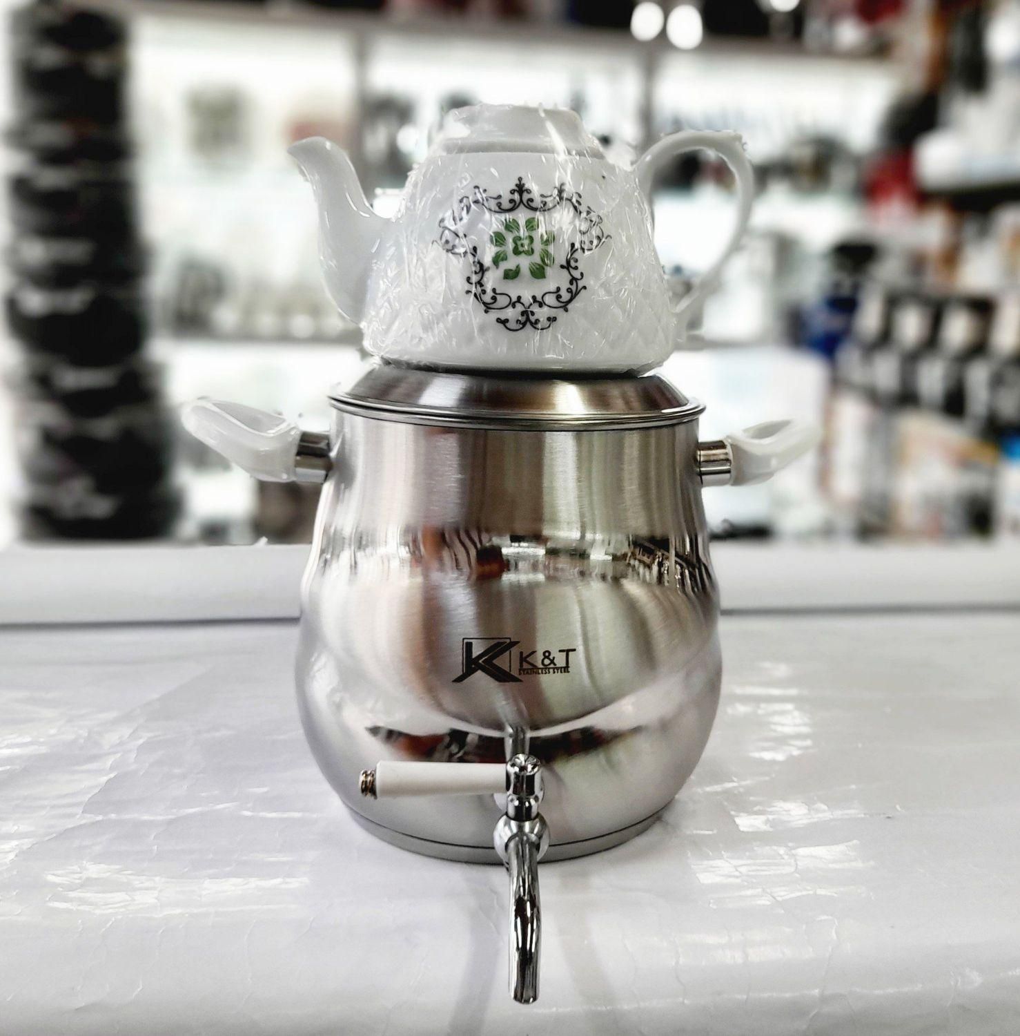 کتری استیل ضخیم و ضدزنگ M.R.S حک شده/کتری بزرگ|قوری، کتری، قهوه‌ساز دستی|مشهد, رسالت|دیوار